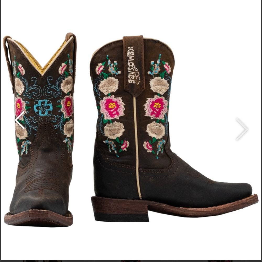 Kemo Sabe Kids Chocolate Floral Kids Boots